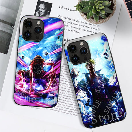Anime ONE PIECE Luffy 3D Phone Case for iPhone 11 12 13 14 13Pro 14Pro 13Pro Max 14Pro Max Full Protection Luxury Cover, everythinganimee