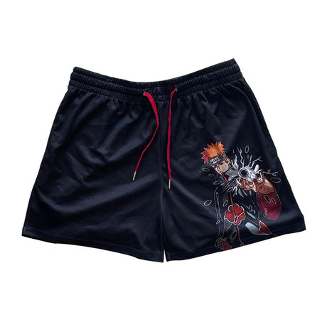 Anime Sports Shorts Men Women Classic GYM Workout Mesh Shorts One Layer Running Shorts Fashion Design Swimming Fitness Shorts, everything animee