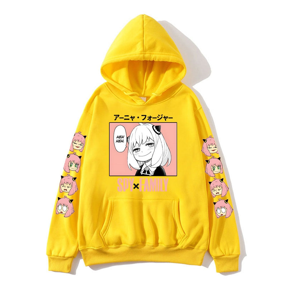 These hoodies bring the world of Anya  to life. For more Spy X Family merch, explore our anime store now—free shipping on everything!
