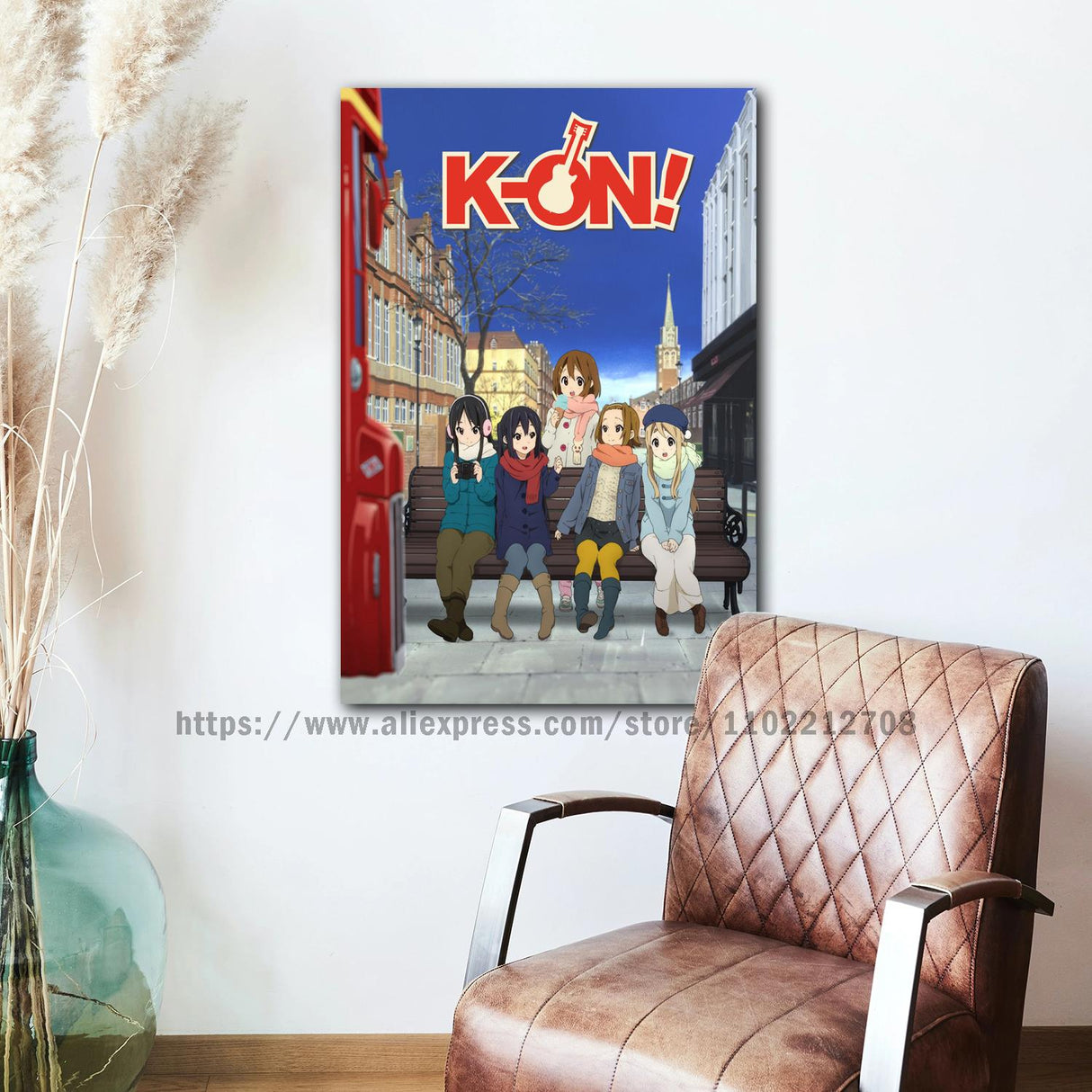 k-on anime Decorative Canvas 24x36 Posters Room Bar Cafe Decor Gift Print Art Wall Paintings, everythinganimee