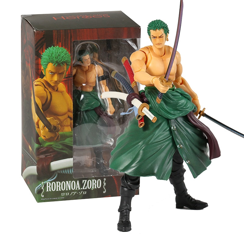 MH Variable Action Heroes One Piece Portgas D Ace Monkey D Luffy Roronoa Zoro 7" Action Figure Collection, everythinganimee