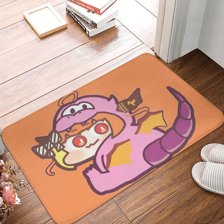 Hololive Kawaii Virtual Idol Non-slip Doormat Kiryu Coco Carpet Living Room Kitchen Mat Welcome Flannel Decorative, everythinganimee