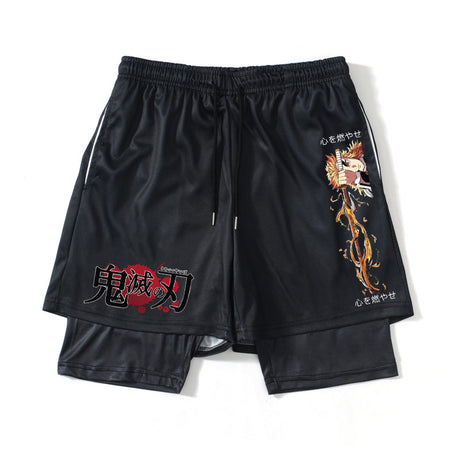 Set your heart ablaze with our Rengoku Sports Shorts  | If you are looking for Demon Slayer Merch, We have it all! | check out all our Anime Merch now!