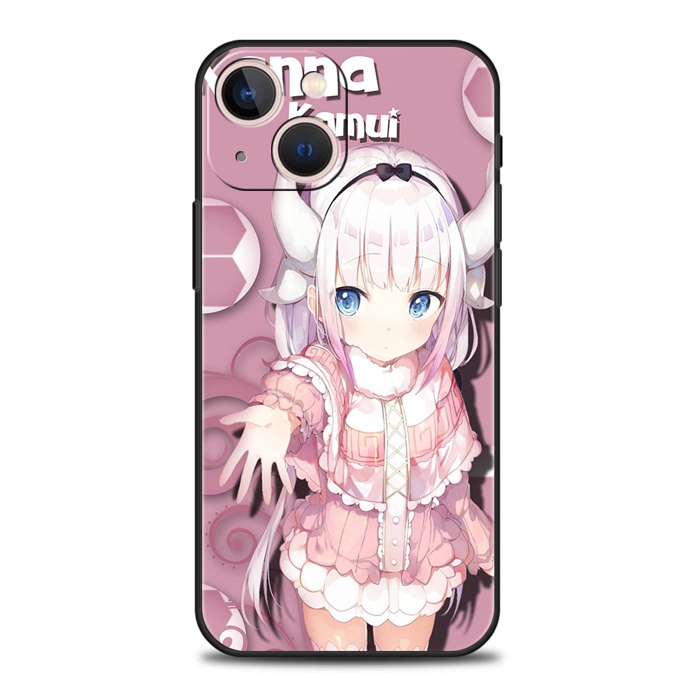 Dragon Maid Anime Funda Phone Cases For iPhone 11 12 13 14 Pro Max Mini X XR XS 7 8 Plus SE 2020 Case Luxury Soft Silicone Cover, everythinganimee