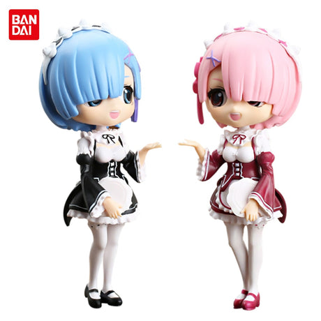 Japanese Anime 15cm Rem Re:Life In A Different World From Zero Kawaii Qposket Girl Figure PVC Collection Model Toys, everythinganimee