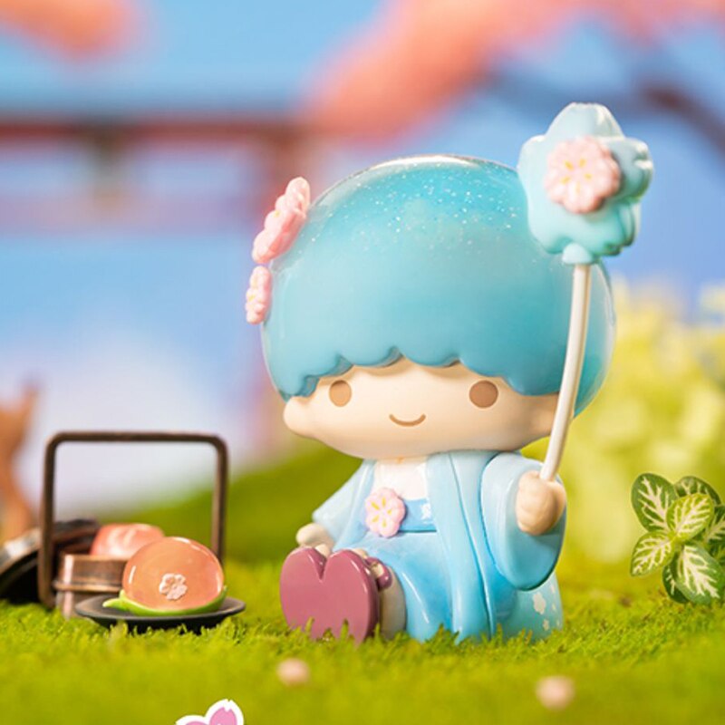 Genuine Sanrio Figure Blossom And Wagashi Series Pompompurin Mymelody Kuromi Cinnamoroll Action Figurines Model Dolls Kids Toy, everythinganimee