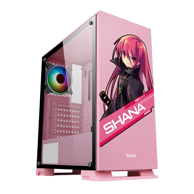 Anime girls from all the different anime Stickers for PC Case,Cartoon Decor Decals for Computer Chassis,ATX Mid Case Decorative sticker, 32 different anime girls, everythinganimee