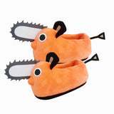 Chainsaw Man Pochita Plush Slipper Pochita Peluche Chainsawman Shoes Anime Happy Orange Dog Stuffed Soft Toy Kawaii Plushie Gift