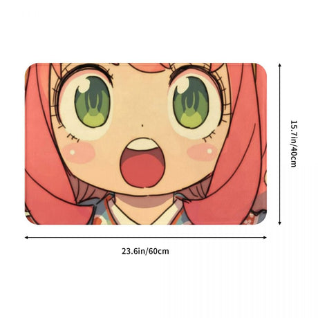 Spy X Family Anime Bathroom Non-Slip Carpet Anya Forger Cute Kawaii Bedroom Mat Entrance Door Doormat Home Decoration Rug, everythinganimee