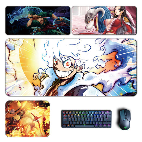 Anime One Piece Large Mouse Pads Zoro Luffy Ace Hancock Nico Uta Robin Manga XXL Mousepad Computer Laptop Accessories Desk Mat, everythinganimee