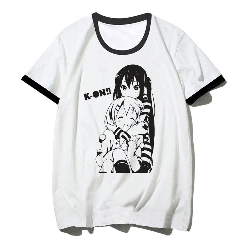 Urban Musical Anime K-On T Shirt Men 100% Cotton Yui Hirasawa Japan Music Animation Manga Tee 100% Cotton T-Shirt Gift, everythinganimee