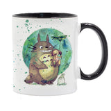 spirited away Pattern Totoro Lovers Mugs Cartoons Ceramic Creative Milk Tea Coffee Cup Kids Birthday Gifts, everythinganimee