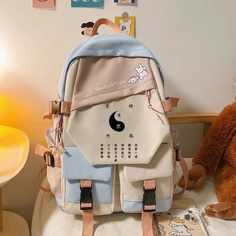  Anime Tokyo Revengers Tenjiku Tokyo Manji Women Backpacks Multi-Pocket School Backpack for Student Girls Laptop, everythinganimee