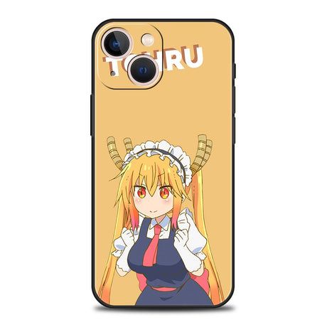 Dragon Maid Anime Funda Phone Cases For iPhone 11 12 13 14 Pro Max Mini X XR XS 7 8 Plus SE 2020 Case Luxury Soft Silicone Cover, everythinganimee