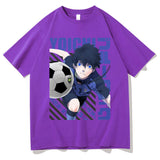Introducing the must-have Anime Blue Lock Isagi Yoichi Graphic T-Shirt for men and women! This trendy, unisex t-shirt features a cool graphic design of the iconic anime character Isagi Yoichi. Made with soft, breathable cotton, this t-shirt is perfect for any casual occasion. Available in a variety of sizes and colors, you'll be able to find the perfect fit. 