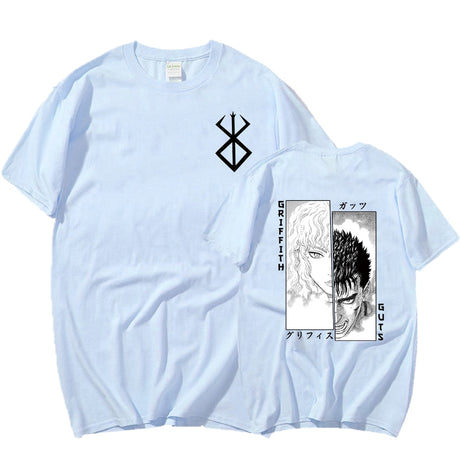 This tee shows the spirit of the world of Griffith & Guts. If you are looking for more Berserk Merch, We have it all!| Check out all our Anime Merch now!- Free shipping
