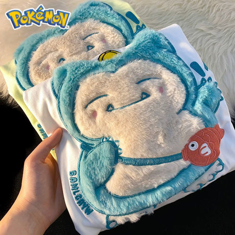 Get your Snorlax Pokemon Shirt today | It is fluffy and cute! |  If you are looking for Pokemon  Merch, We have it all! | check out all our Anime Merch now!