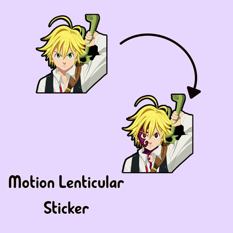 Meliodas Moving/motion Sticker The Seven Deadly Sins Anime Car Stickers Waterproof Decals for Suitcase,Laptop, Refrigerator,Etc, everythinganimee