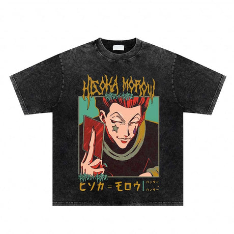 Men Japanese Anime Graphic Printing T-shirt streetwear Men Women Harajuku Casual T Shirt Vintage Cotton T Shirt O-Neck Tees, everythinganimee