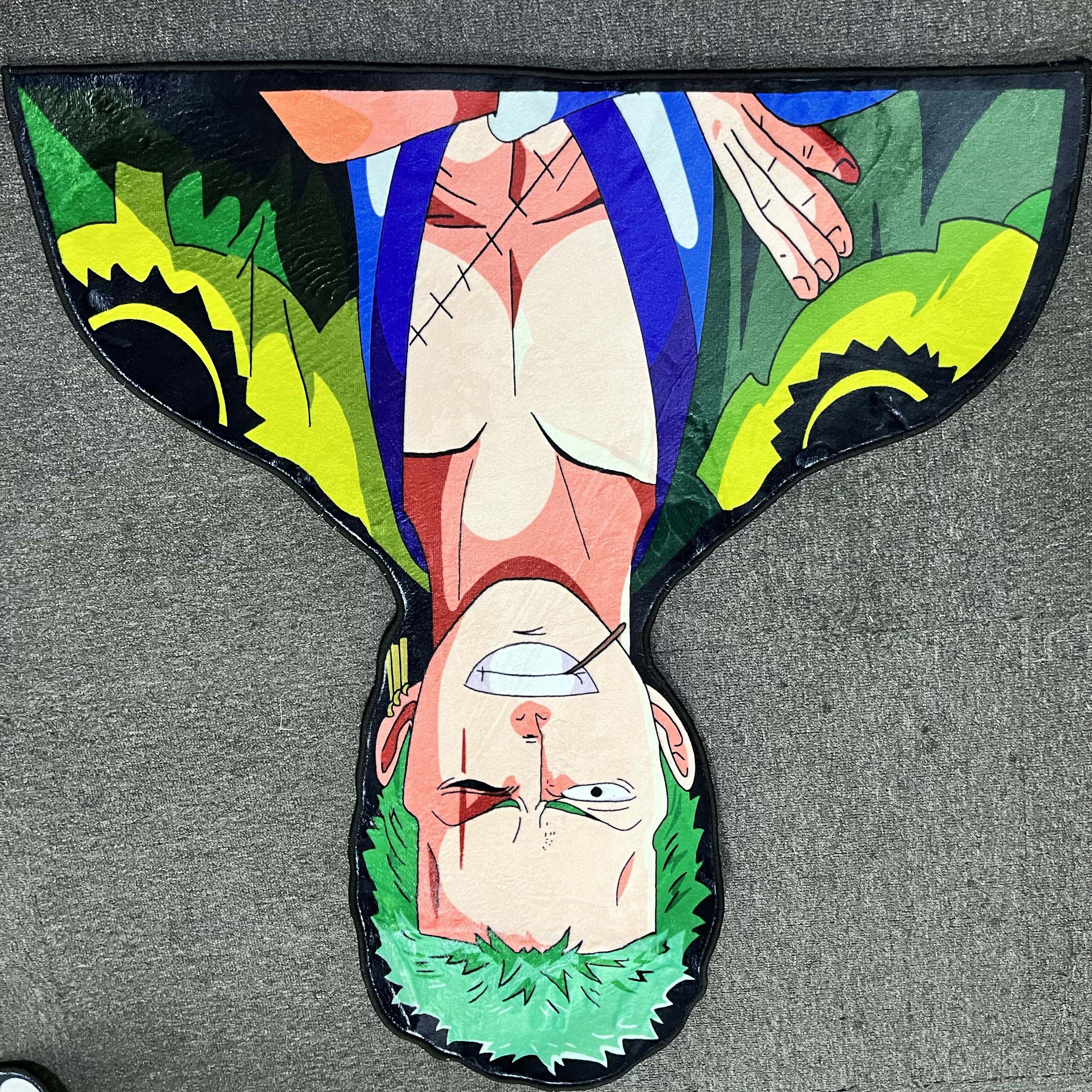 ONE PIECE Anime Figure Zoro Rugs Anime Japan One Piece Children Room Carpet Decor Home Mat Sofa Bedroom Bedside Non-Slip Rug, everythinganimee