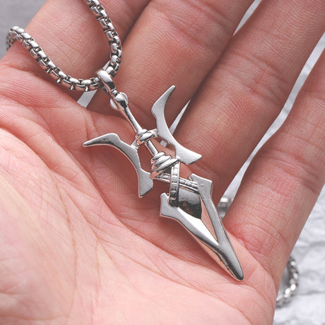 Anime Death Note Necklace MisaMisa Cosplay Unisex Pendant Necklaces Alloy Choker Accessories Jewelry Props Halloween Gift, everythinganimee