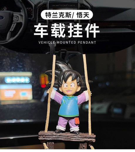 Car Pendant Anime Ornaments Trunks Son Goku Action Figures Torankusu Swing Auto Rearview Mirror Interior Decor Accessories Gifts, everythinganimee