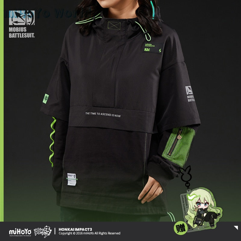 MiHoYo Official Honkai Impact 3 Mobius Coat Doujin Infinite Ouroboros Theme Top Unisex Fashion Casual Style Birthday Xmas Gifts, everythinganimee