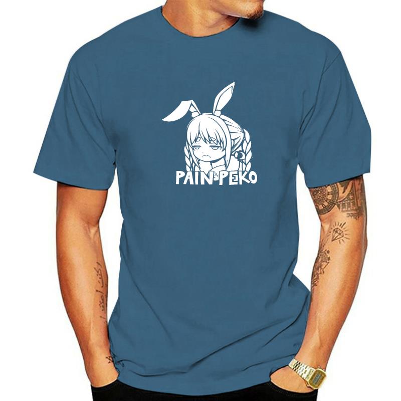 Fashion Leisure Hololive VTuber Pain Peko Usada Pekora T-shirt Harajuku Streetwear Cotton Graphics Tshirt Brands Tee Tops, everythinganimee