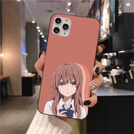 A Silent Voice Phone Case For iPhone 11 12 Mini 13 Pro XS Max X 8 7 6s Plus 5 SE XR Shell, everything animee