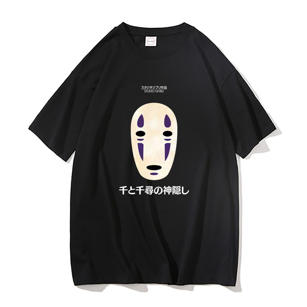 Japanese Anime No Face Man Graphic Printed T-shirts 90s Unisex Manga Tshirt Men Women Summer Fashion Casual Oversized T Shirts, everything animee