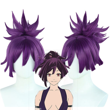 Yuzuriha Wig Inori Yuzuriha Cosplay Costume Hell Paradise Fox Sumire Purple Wig Woman Halloween Party Anime Girl Wig, everythinganimee