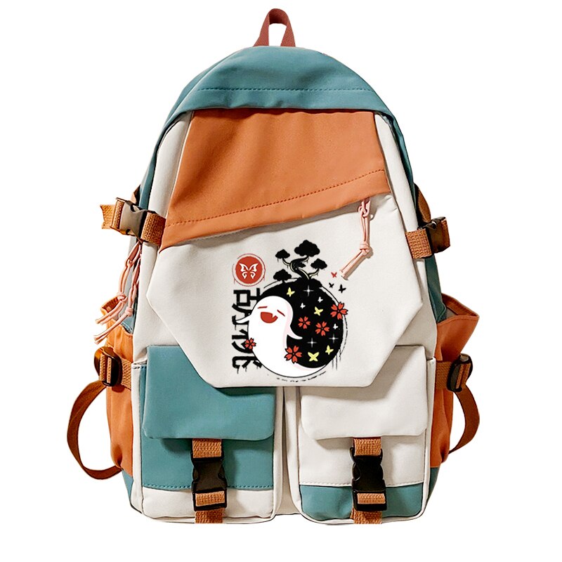 New Japanese Anime Genshin Impact Paimon Klee Backpacks Travel School Back Bag Pack Genshin Impact Student Backpack Bags, everythinganimee