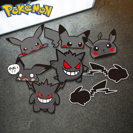 Style your car with our Cute Pokemon Black Stickers | If you are looking for Pokemon Merch, We have it all! | check out all our Anime Merch now!