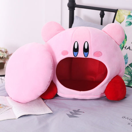 Anime Games Kirby Peripheral Plush Doll Funny Nap Pillow Soft Pet Cat Nest Kawaii Stuffed Toy Pet Bed Decora Cute Gift For Kids, everythinganimee