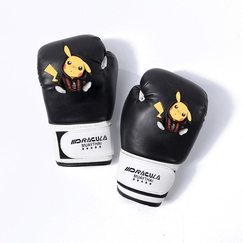 Pokemon Children's Boxing Gloves 3-13 Years Old Kid Practice Breathable Sanda Fight Training Equipment Anime Peripheral Toy Gift, everythinganimee