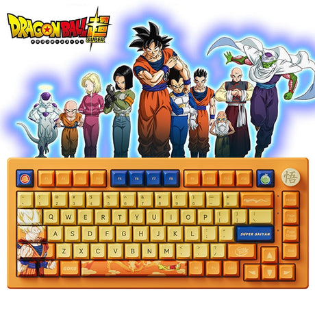 Dragon Ball Z Mechanical Keyboard Anime Characters Son Goku Personality Kakarotto CS LOL Gaming Gasket RGB Hot Swap Key Boards, everythinganimee
