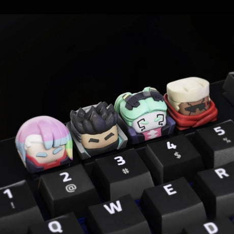 Original Cyberpunk: Edgerunners Anime Keycaps Custom 3D Resin Key Cap for Mechanical Keyboard Cute Artisan Keycap Gift, everythinganimee