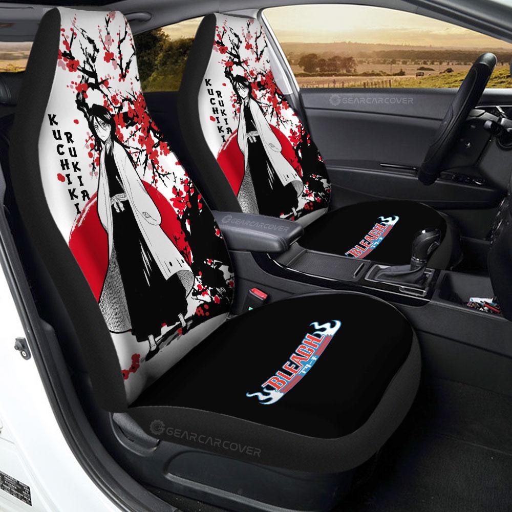 Yoruichi Shihouin Car Seat Covers Japan Style Anime Bleach Car Interior Accessories,2 PCS Universal Front Seat Protective Cover, everythinganimee