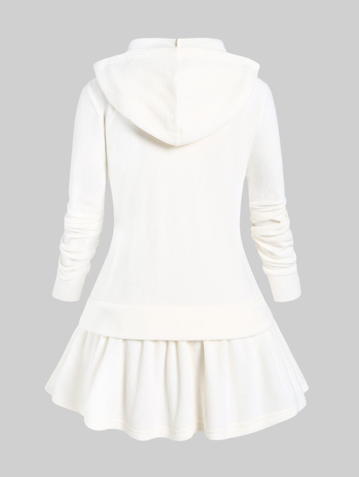 ROSEGAL Cute Fall,Winter Women Colorblock Jacket Cat Ear Ribbed Hooded Warm Long Sleeve Zipper Coat 4XL Outwear Tops New Arrival, everythinganimee