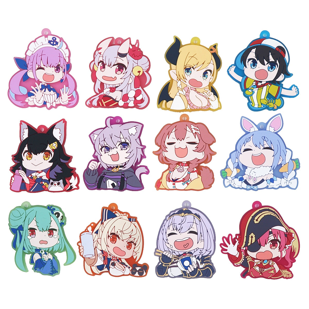 Hololive Rubber Keychains