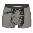 Novelty Boxer Shorts Panties Briefs Men K-On Azusa & Yui Underwear Japan Music Anime Soft Underpants for Male Plus Size, everythinganimee