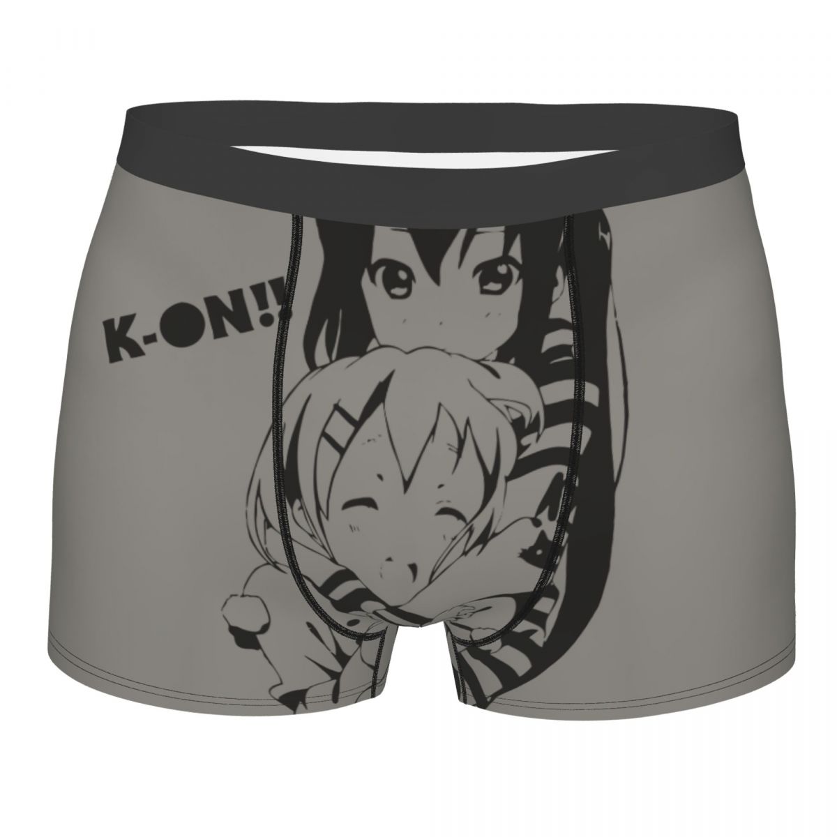 Novelty Boxer Shorts Panties Briefs Men K-On Azusa & Yui Underwear Japan Music Anime Soft Underpants for Male Plus Size, everythinganimee