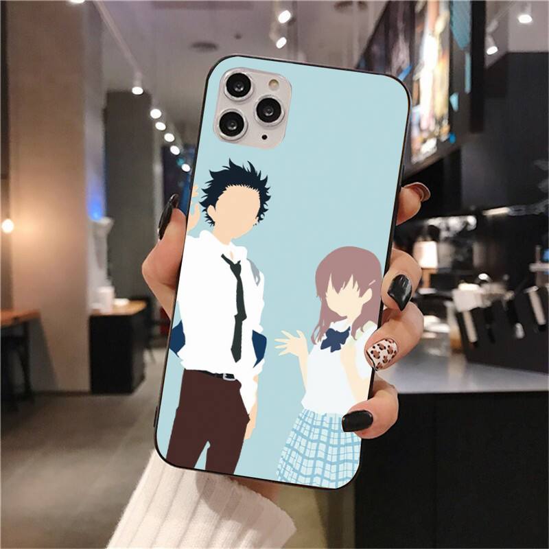 A Silent Voice Phone Case For iPhone 11 12 Mini 13 Pro XS Max X 8 7 6s Plus 5 SE XR Shell, everything animee