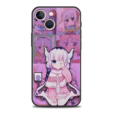 Dragon Maid Anime Funda Phone Cases For iPhone 11 12 13 14 Pro Max Mini X XR XS 7 8 Plus SE 2020 Case Luxury Soft Silicone Cover, everythinganimee