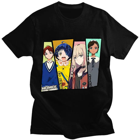 Anime Ohto Ai Cosplay Wonder Egg Priority T-Shirt Ohto Ai Print T Shirt Yellow Halloween Male Manga Men Women Tshirt Streetwear, everythinganimee
