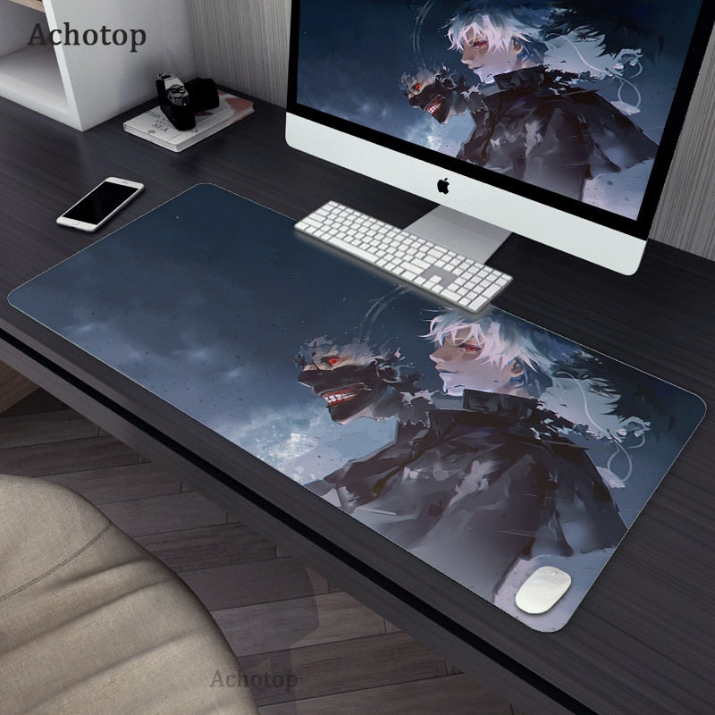 Gaming Accessories Mouse Pad Tokyo Ghoul Mousepad Anime Cartoon Large Mouse Mat Big Mause Pad Keyboard Computer Gamer Desk Mat, everything animee