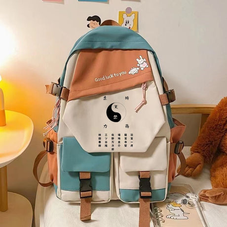 Anime Tokyo Revengers Tenjiku Tokyo Manji Women Backpacks Multi-Pocket School Backpack for Student Girls Laptop, everythinganimee