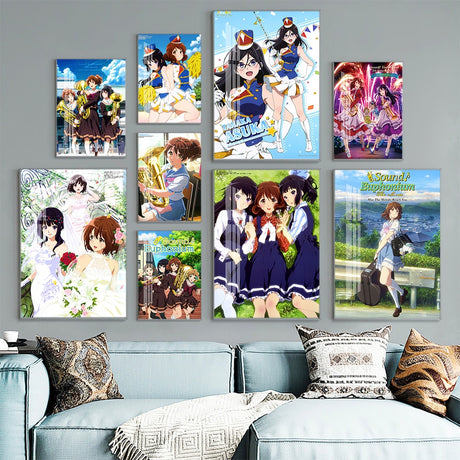 Sound Euphonium Japanese Anime Wall Art Print Stickers Poster Manga Canvas Painting Otaku Room Decor, everything animee