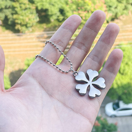 Anime Black Clover Pendant Necklace Asta Yuno Clover Heart Choker Necklace for Men Women Kids Gift, everythinganimee