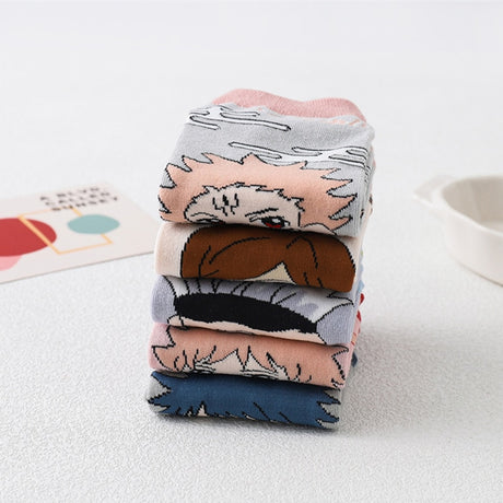 These socks bring the world of Jujutsu Kaisen to life. For more Jujutsu Kaisen merch, explore our anime store now—free shipping on everything!
